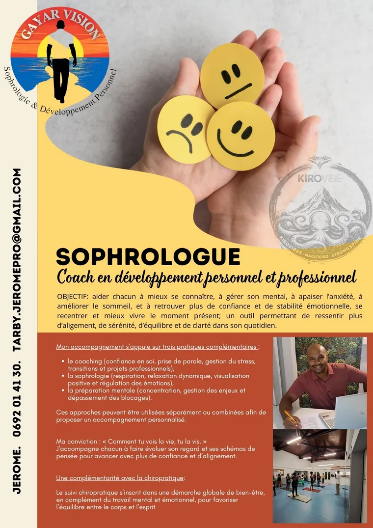 Fiche prestataire de Jérôme, Sophrologie