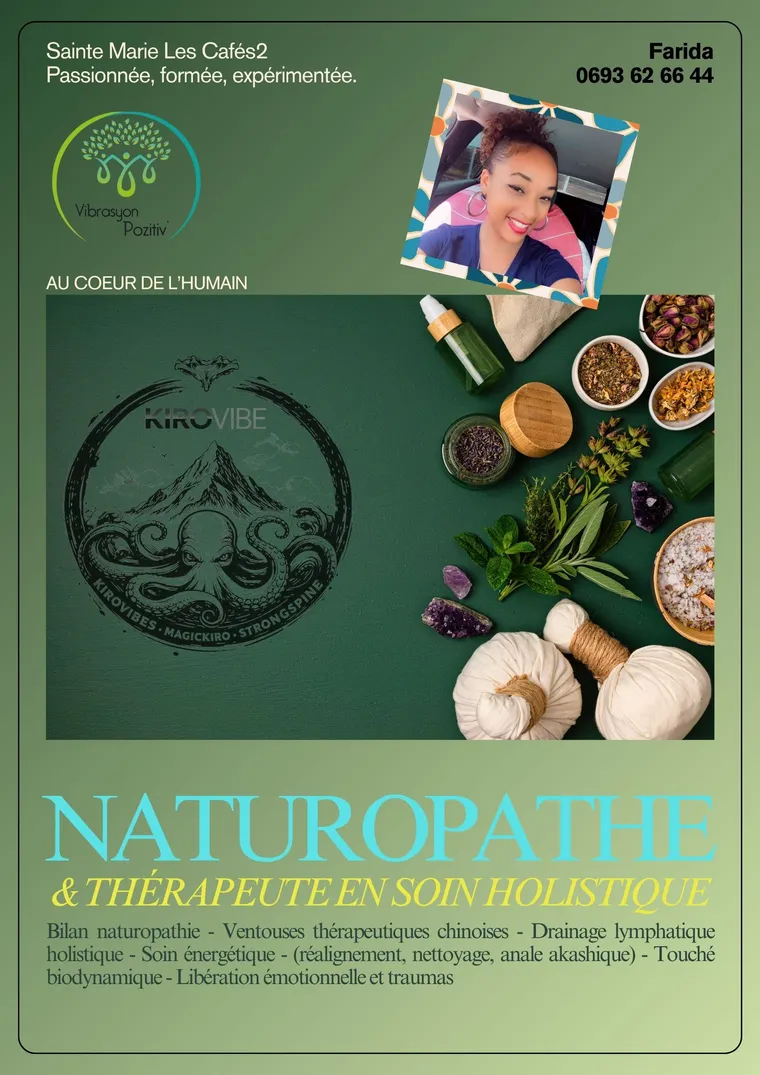 Fiche prestataire de Farida, Naturopathie