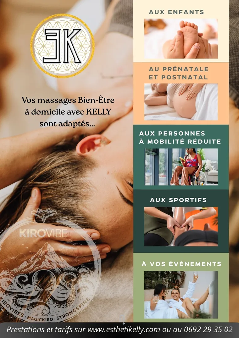 Fiche prestataire de Kelly, Massage
