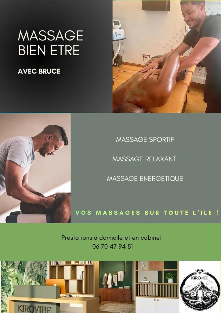 Fiche prestataire de Bruce, Massage