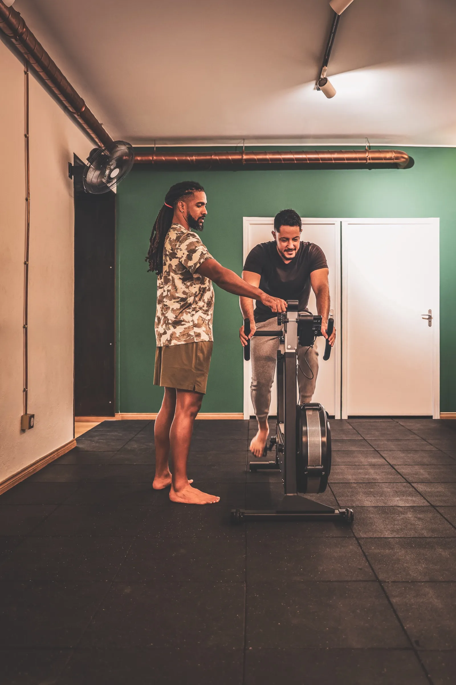 Séance de cardio encadrée sur vélo au cabinet de Saint-Denis